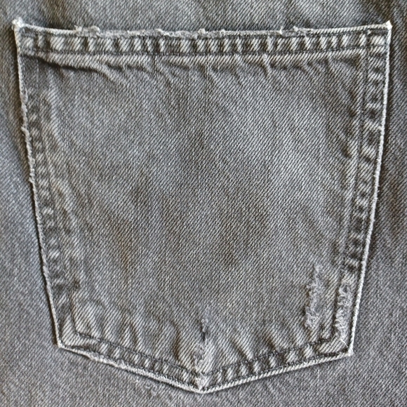 AGOLDE 90's Pinch Waist Straight Leg Jeans in Howl, Washed Black, Distressed - Picture 8 of 16